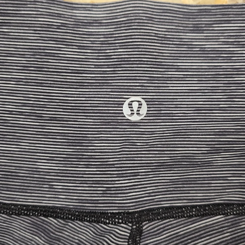 Lululemon Wunder Under Hi-Rise 1/2 Tight Luxtreme 17" Size 8 Black Slate - Picture 5 of 7